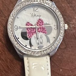 Minnie Mouse Disney Accutime Watch.  New Battery Installed.