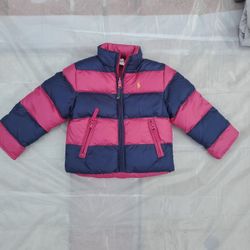 Ralf Loren Toddler Winter Jacket Pink/Blue Size 2y