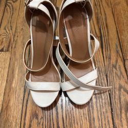White Wedge Sandal