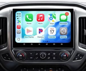 11.5" 4+64G Car Stereo Radio for GMC Sierra Chevy Silverado 2014-2018 Carplay/Android Auto HD Touchscreen /GPS/Bluetooth/AM/FM Radio/HD Backup Cam/SWC