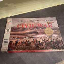 1961 American Heritage Game of the Civil War 4115 Milton Bradley