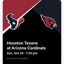 Cardinals Vs Texans 3 Tickets 8/24