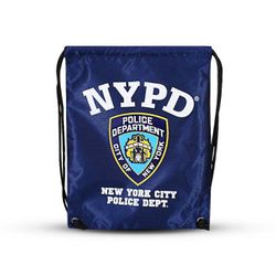 STRING BACKPACK BAG CAMP BEACH NYPD CITY OF NEW YORK POLICE DEPARTMENT school