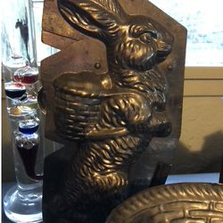 Antique Metal Chocolate/Confectionary Molds Lot - Hinged & Flat