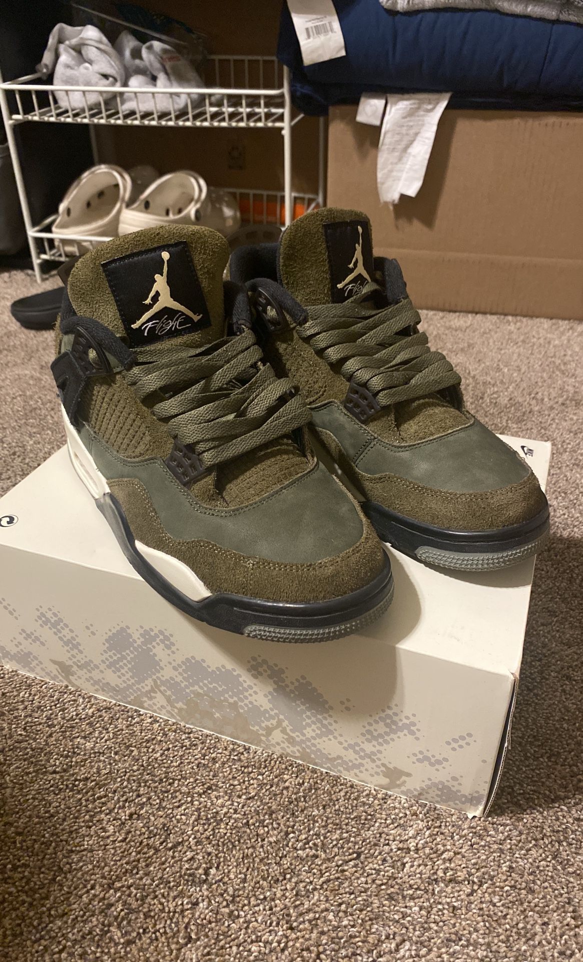 BEST OFFER Jordan 4 Retro Olive