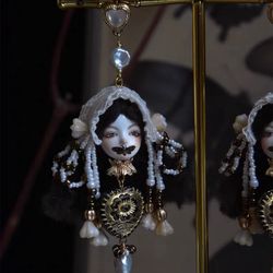 Gothic Handmade Doll Earrings