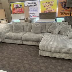 Grey Big Oversized Sectional 