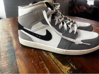 Men’s size 11.5 Grey/ White Air Jordans.