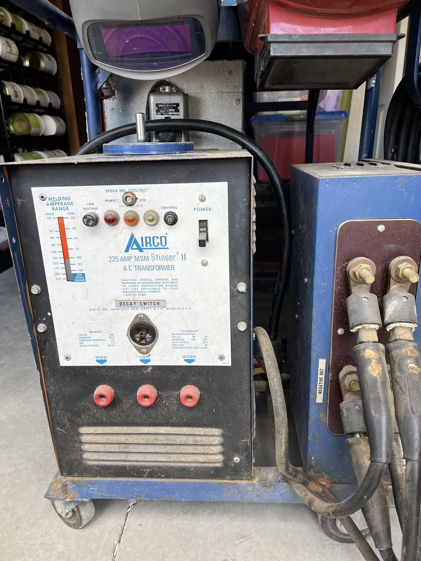 Airco 225 Amp Arc Welder on Cart