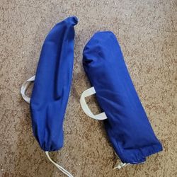 Two  Blue Flexible Chairs  