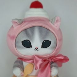 Mofusand Ice Cream Meow Big Plush Strawberry Ice Cream 
