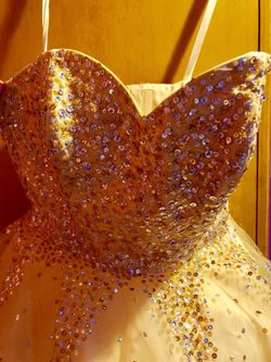 Gold Cocktail Party Dress - $60 (New Orleans)