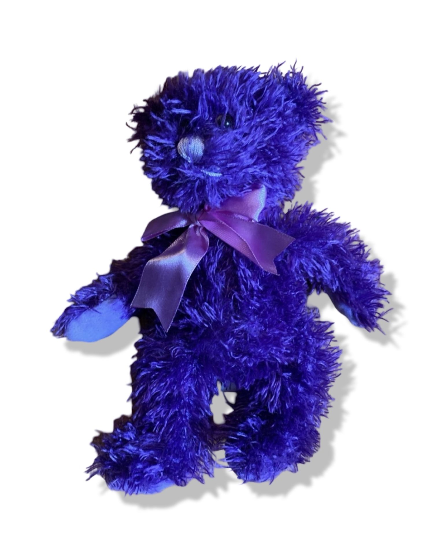 Mini Purple Beanie Teddy Bear 8”