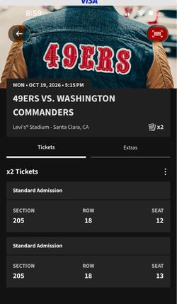 49ers vs Commanders Tix