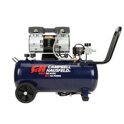 CAMPBELL HAUSFELD 8 Gallon Air Compressor, 65dB Quiet Portable Air Compressor, 120v, 125 Max PSI Oil