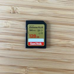 Mint SanDisk Extreme Plus 128G 190MB/s v30 SD card