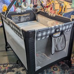 Graco Pack N Play Portable Travel Crib Plus Attachments