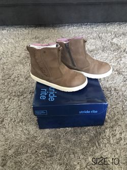 LIKE NEW❗️STRIDE RITE BOOTS - VERY COMFORTABLE‼️- TODDLER BABY GIRL SIZE 10