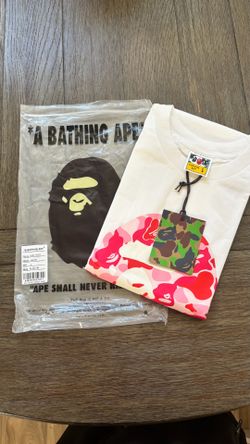 Pink bape shirt