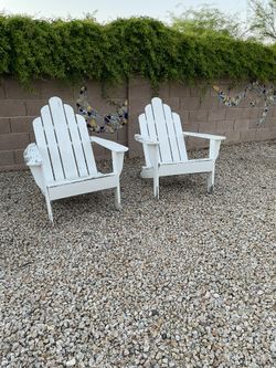 Adirondack Pair Of Wood Chairs. 7th St/Thunderbird