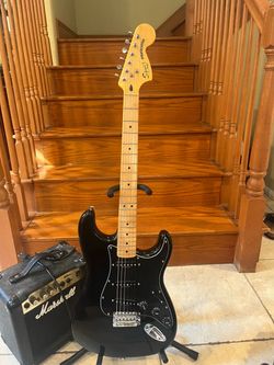 Squier Classic Vibe Stratocaster w/ Marshall Amp