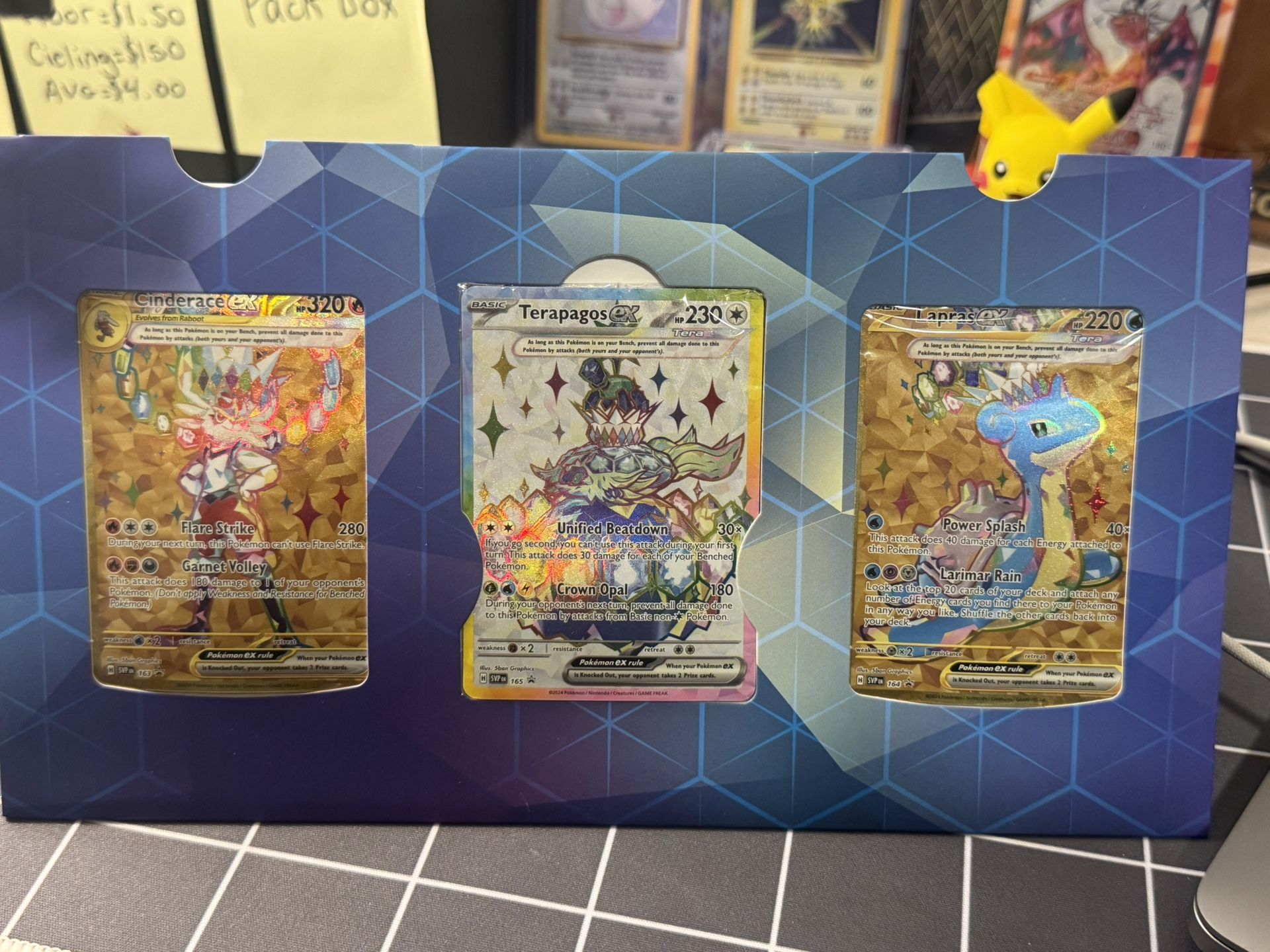 Terapagos Ex Lapras Ex Cinderace Ex