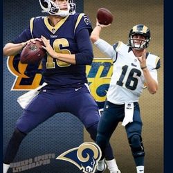 Los Angeles Rams Jared Goff Lithograph 