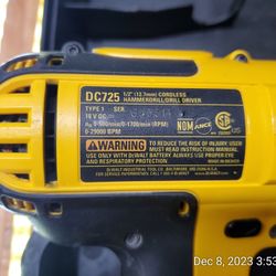 Dewalt DC725 Drill Kit