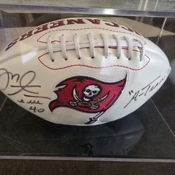 Alstott Signed Superbowl Football 