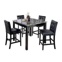Marble Top Table & 4 Chairs