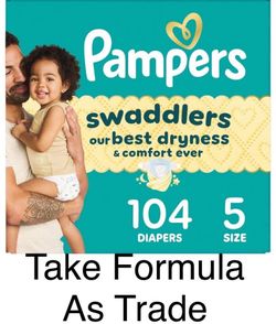 Pampers Swaddlers Size 5 Diapers 104 Count Pañales