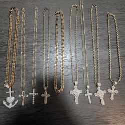 🔥 Gold Chains & Cross Pendants – Luxury Look for a Steal 🔥