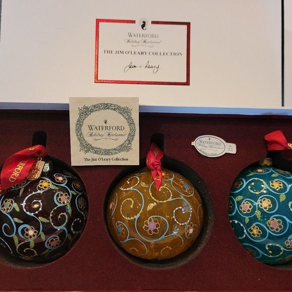 Vintage WATERFORD Ornaments 