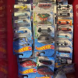 Box of hot wheels 