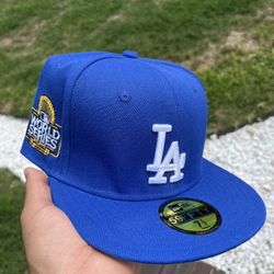 LA Dodgers World Series Blue Fitted Hay