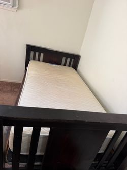 Twin Bed frame and mattress