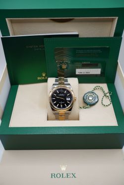 Rolex Datejust 41mm - 1.2.6.3.3.3 - Black Dial - 18K Yellow  Gold Oyster - Full Set - 2022