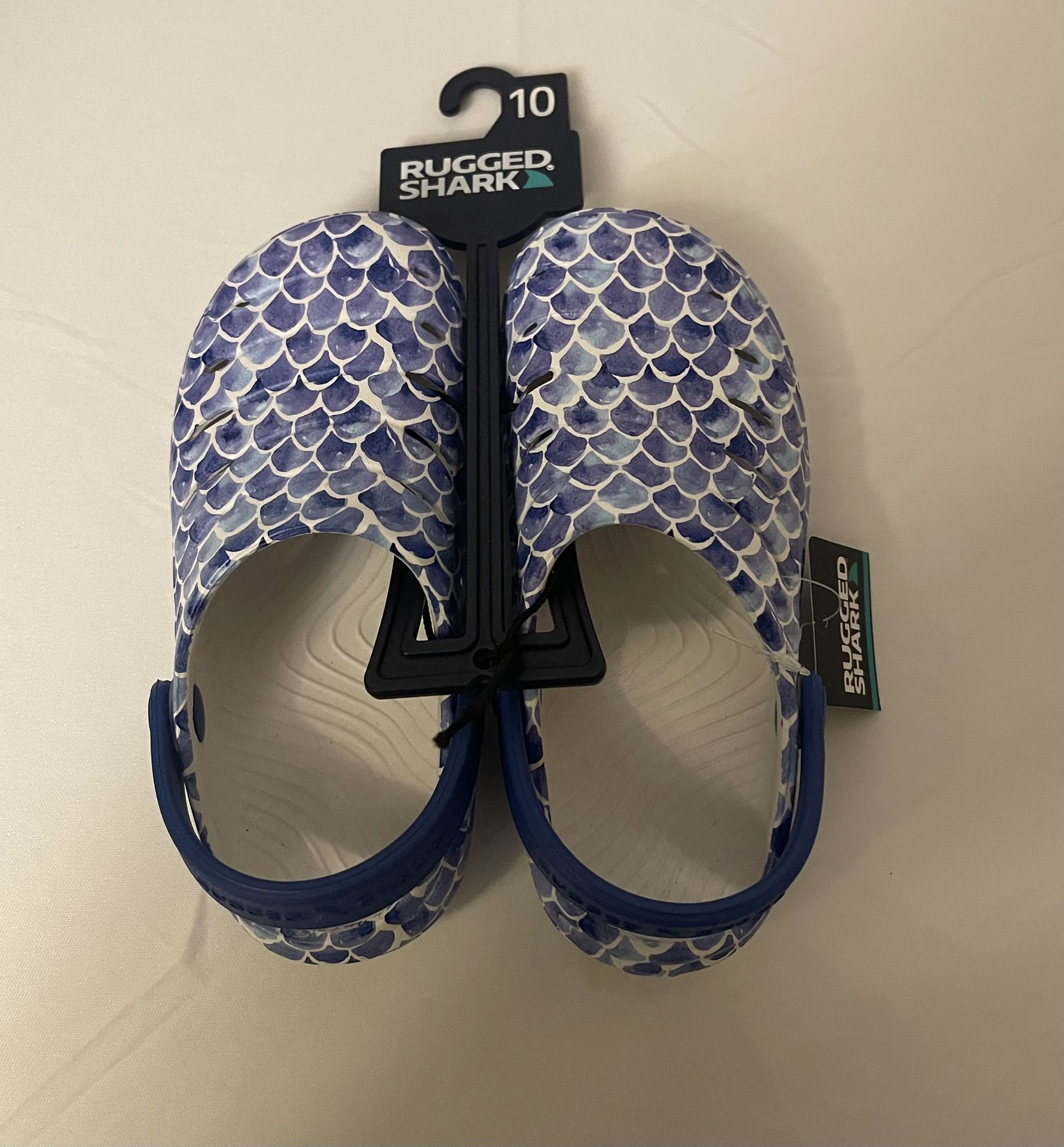 Brand New Kids Blue & White Clogs Size 10