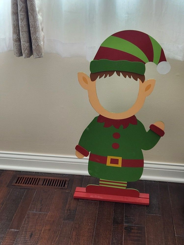 Elf Cutout For Pictures At Parties