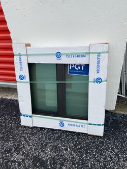 2x PGT 26x25 XO HORIZONTAL IMPACT WINDOWS BAT be HROOM price for each B