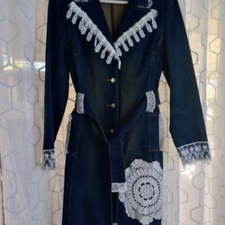 One of A kind Boho Trench Coat