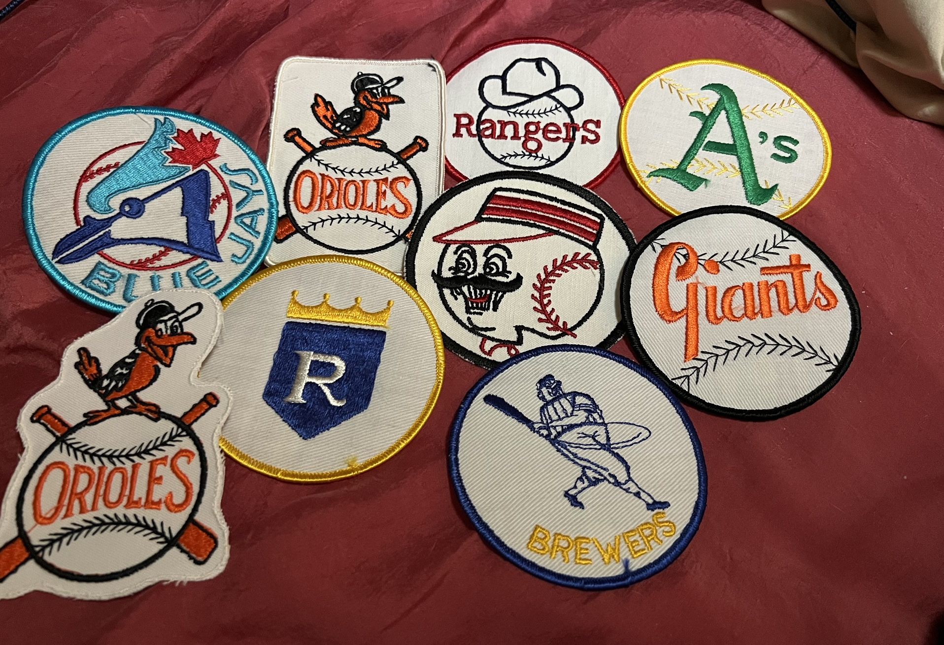 Vintage MLB Baseball Team Logo Patch 4" Embroidered Patch 1960s-1970’s