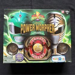 Brand New Bandai Mighty Morphin Power Rangers Legacy White Ranger Green Ranger Morpher