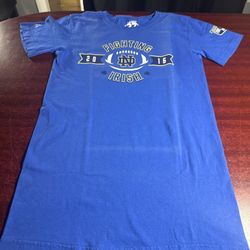 Notre Dame Shirt Mens Small Blue Fighting Irish Rise Above NCAA 