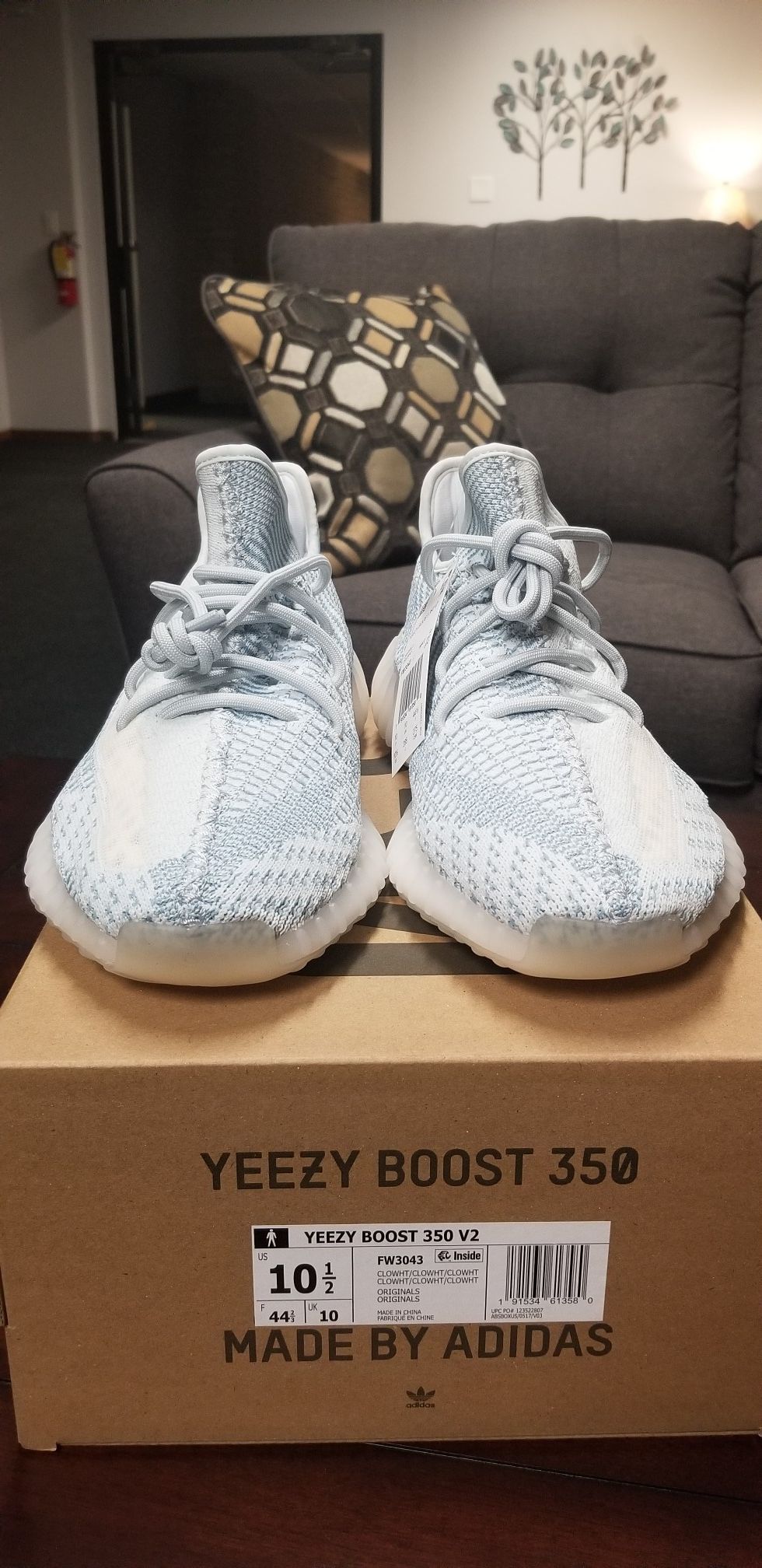 DS Yeezy Cloud White (size 10.5)