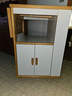 Microwave storage cart