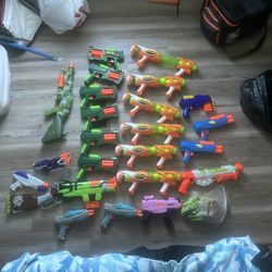 Nerf Guns And Ball Blasters (entire lot $50)