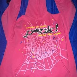Pink sp5der hoodie