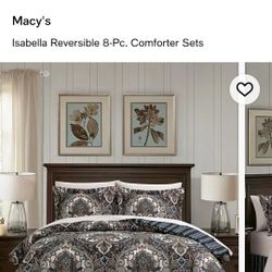 MACY'S king size reversible comforter sets