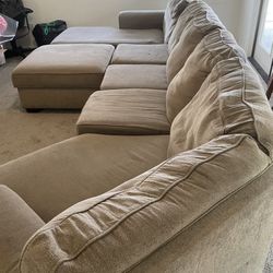 Ashley 5 Piece Couch With Ottoman And Chaise 